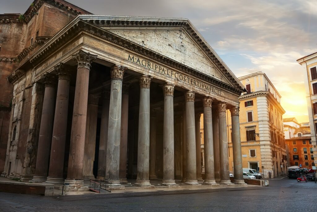 Pantheon at sunset